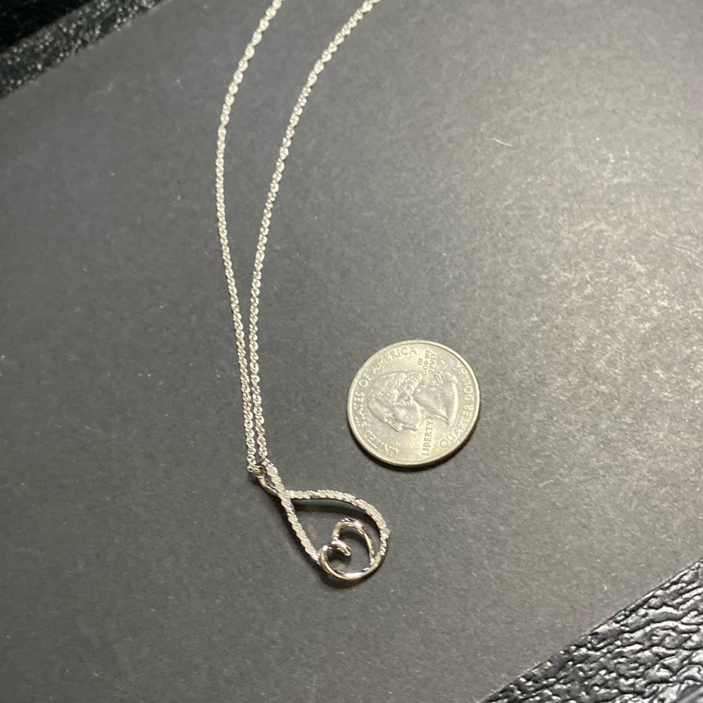 * Infinity Heart Necklace with Diamonds